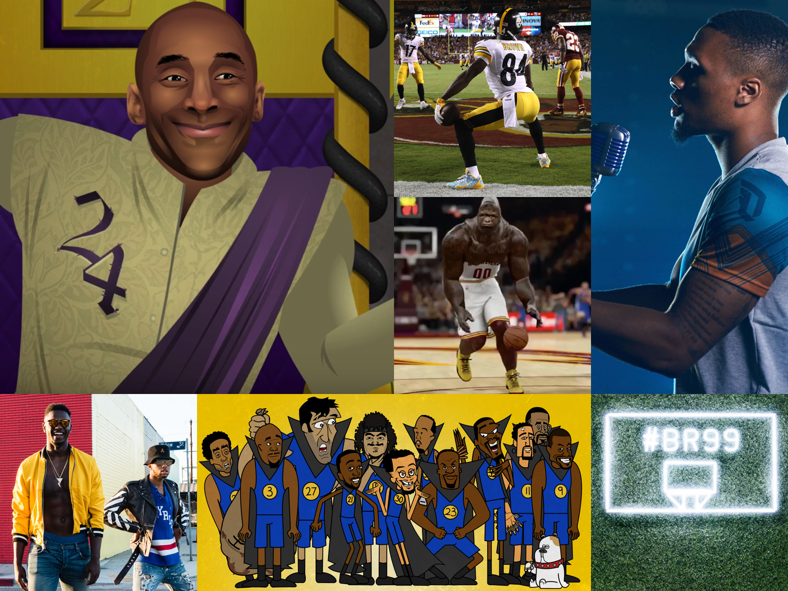 Sports collage image